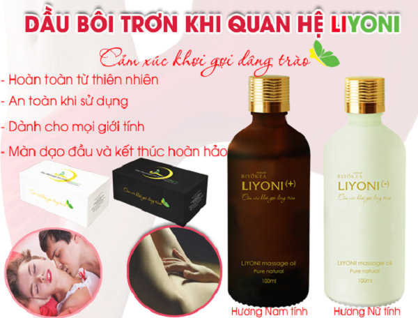 Dầu massage Liyoni – Sản phẩm hỗ trợ, kích thích