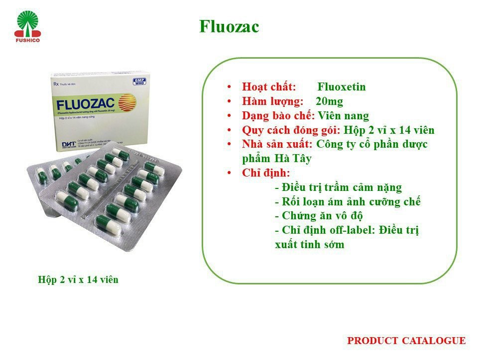 Thuốc chống xuất tinh sớm Fluozac 20mg